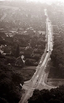 Images Dated 4th August 1975: City of Nottingham, England Great Britain UK Aeiral View of The Main Roads
