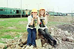 Images Dated 24th May 1993: Clare Johnson (r) and Louise Granger, aged 12, pupils at Kings Cross Manor School, Acklam