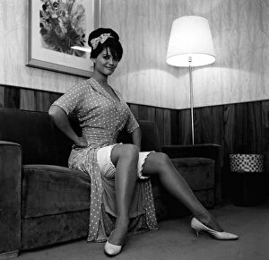 Boots And Shoes Gallery: Claudia Cardinale actress November 1963 on the set of the film Circus World