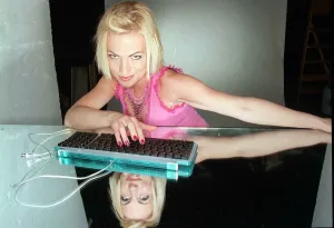 Claudia Trimde May 1999 Channel 4 TV Presenter computer series Bits Claudia Trimde May 1999 Channel 4 TV Presenter computer series Bits