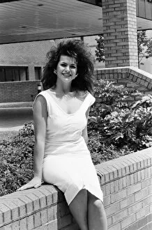 Images Dated 21st June 1984: Cleo Rocos, Actress, pictured outside Southwark Crown Court, London, 21st June 1984