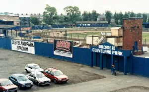 Cleveland Park Stadium in Middlesbrough. 12th June 1989