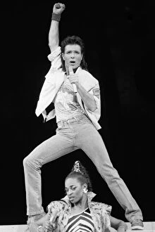 Images Dated 25th March 1986: Cliff Richard and the cast of the musical Time'