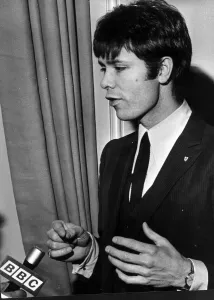 CLIFF RICHARD GIVING INTERVIEW TO BBC Circa 1965 CLIFF RICHARD GIVING INTERVIEW TO BBC Circa 1965