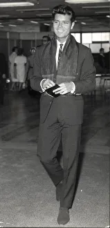 Cliff Richard at Heathrow Airport - October 1963 Cliff Richard at Heathrow Airport - October 1963