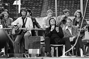 Images Dated 1st September 1973: Cliff Richard, Johnny Cash and Billy Graham at the Spree 73