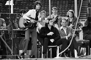 Images Dated 1st September 1973: Cliff Richard, Johnny Cash and Billy Graham at the Spree 73