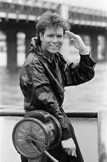 Images Dated 27th August 1987: Cliff Richard at the launch of his new album 'Always Guaranteed'