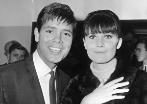 CLIFF RICHARD AND SANDIE SHAW AT THE VARIETY CLUB LUNCH MELODY MAKER AWARDS WHERE HE CLIFF RICHARD AND SANDIE SHAW AT THE VARIETY CLUB LUNCH MELODY MAKER AWARDS WHERE HE