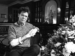 Cliff Richard sitting in a church - 29th July 1987 Cliff Richard sitting in a church - 29th July 1987