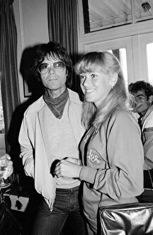 Images Dated 12th June 1982: Cliff Richard with Sue Barker. 12th June 1982