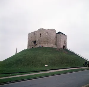 Cliffords Tower, York, Yorkshire. April 1974 Cliffords Tower, York, Yorkshire. April 1974