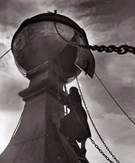 Core13 Gallery: Climbing up a perilous wind swept ladder into the golden ball on the church tower of St