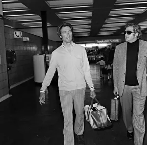 Clint Eastwood left Heathrow for his home in Los Angeles Clint Eastwood left Heathrow for his home in Los Angeles