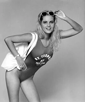 Images Dated 6th June 1987: Clothing Beachwear. In the swim: Beach beauty for £10.99