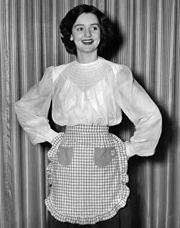 Clothing Fashion 1950: Tea-cup apron. May 1950