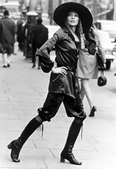 Images Dated 1st April 1970: Clothing Fashion Leather Boots April 1970 A satin