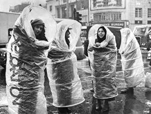 Clothing. Rainwear. Four 'rain shells.' Exhibiting them Clothing. Rainwear. Four 'rain shells.' Exhibiting them