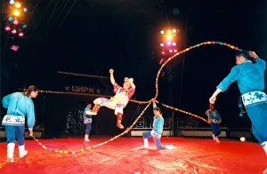 00074 Gallery: A clown performing at the Russian State Circus