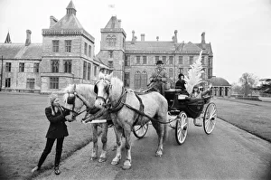 Coach and Horses, being used to beat the fuel shortage at Walton Hall, Walton Coach and Horses, being used to beat the fuel shortage at Walton Hall, Walton