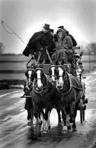 00074 Gallery: A coach party on its way to Dotheboys Hall in Bowes