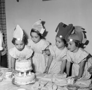 The Cole quads are 4 years old. 13th September 1954 The Cole quads are 4 years old. 13th September 1954