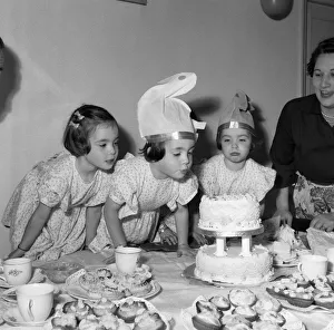 The Cole quads are 4 years old (one of them not pictured). 13th September 1954 The Cole quads are 4 years old (one of them not pictured). 13th September 1954