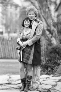 00511 Gallery: Colin Baker, new Doctor Who, the 6th, with actress Nicola Bryant