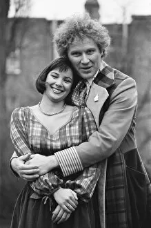 Images Dated 15th March 1984: Colin Baker, new Doctor Who, the 6th, with actress Nicola Bryant