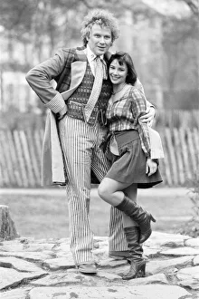 00511 Gallery: Colin Baker, new Doctor Who, the 6th, with actress Nicola Bryant