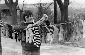 The collectors. He has the used socks, unwashed, of such stars as Bill Haley The collectors. He has the used socks, unwashed, of such stars as Bill Haley