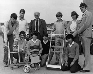 Images Dated 12th June 1984: A college - school linkup that produced these industrial trolleys has got the push itself