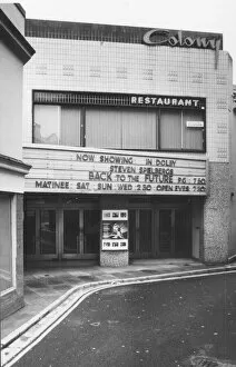 Images Dated 1st June 1985: Colony Cinema and restaurant in Lower Union Lane, Torquay shortly before it closed