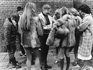 00154 Gallery: Comedian Benny Hill with girls during filming 1978 A©Mirrorpix