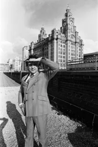 Comedian Ken Dodd in Liverpool. 4th April 1979 Comedian Ken Dodd in Liverpool. 4th April 1979
