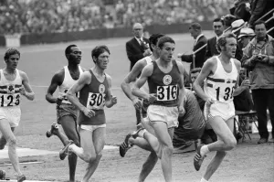 The Commonwealth Games. Pictured, the mens 5000 meters. Ian Stewart (316 The Commonwealth Games. Pictured, the mens 5000 meters. Ian Stewart (316