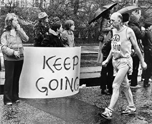 Images Dated 29th March 1981: A competitor in the first ever London Marathon, March 1981