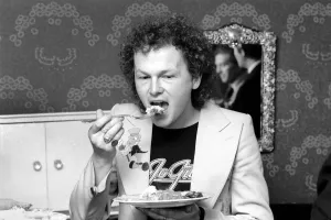 Composer Mike Batt seen here at the home of Sonia Allison the Daily Mirror cook who Composer Mike Batt seen here at the home of Sonia Allison the Daily Mirror cook who