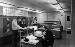 Computer Centre at Barker and Dobson Confectioner, Liverpool, Circa 1970 Computer Centre at Barker and Dobson Confectioner, Liverpool, Circa 1970