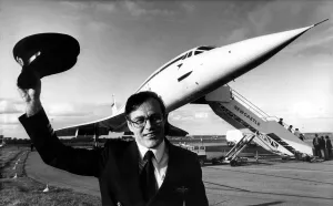 Concorde visits Newcastle Airport 27th August 1982 - Pilot Jock Lowe pictured Concorde visits Newcastle Airport 27th August 1982 - Pilot Jock Lowe pictured