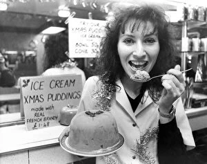 Images Dated 1st December 1986: Confectioner Angela Marcanto reckons she has the perfect antidote to all that stodgy