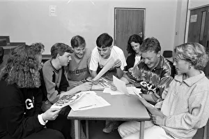 In conference... Shelley High School students hold their first editorial meeting to plan In conference... Shelley High School students hold their first editorial meeting to plan