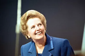 Images Dated 1st October 1990: The Conservative Party Conference, Bournemouth. Prime Minister Margaret Thatcher delivers