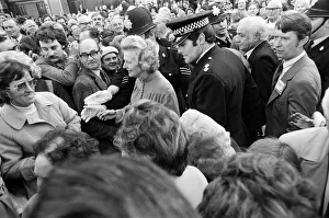 Conservative Party leader Margaret Thatcher at the party conference at Winter Gardens Conservative Party leader Margaret Thatcher at the party conference at Winter Gardens