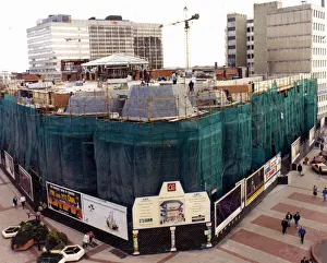 Under construction, Capitol Exchange Centre, an indoor shopping centre in the city of Under construction, Capitol Exchange Centre, an indoor shopping centre in the city of