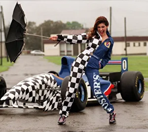 Coping With The Wind And The Rain May 1998 Supermodel Kelly Brook And Fosters Coping With The Wind And The Rain May 1998 Supermodel Kelly Brook And Fosters