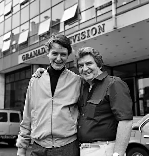 Coronation street creator and screenwriter Tony Warren pictured with Peter Adamson Coronation street creator and screenwriter Tony Warren pictured with Peter Adamson