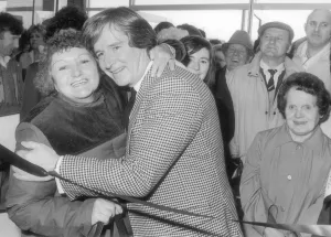 Coronation Street star Ken Barlow had a hug for one of his fans, Bridie Griffin Coronation Street star Ken Barlow had a hug for one of his fans, Bridie Griffin