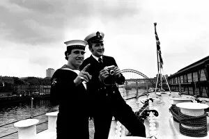 Images Dated 19th May 1972: County Class guided missile destroyer HMS London arrives on the River Tyne for