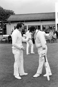 00068 Gallery: County Cricket match Kent v Yorkshire. Mike Denness (left